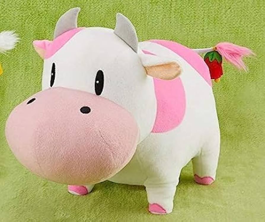 Amazon.co.jp: BIG 牧場物語 うし ぬいぐるみ XL イチゴうし